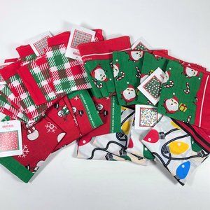 16 Christmas bandanas handkerchiefs